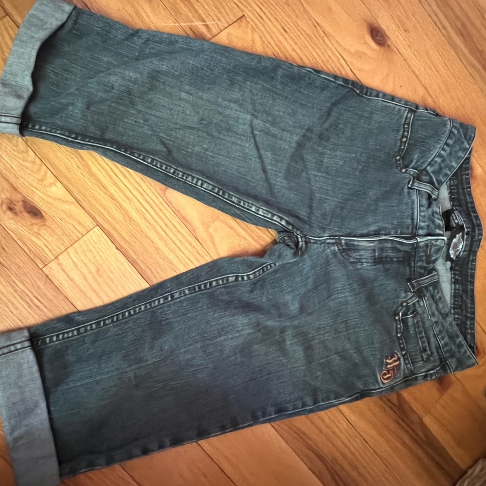 Harley Davidson cropped jeans